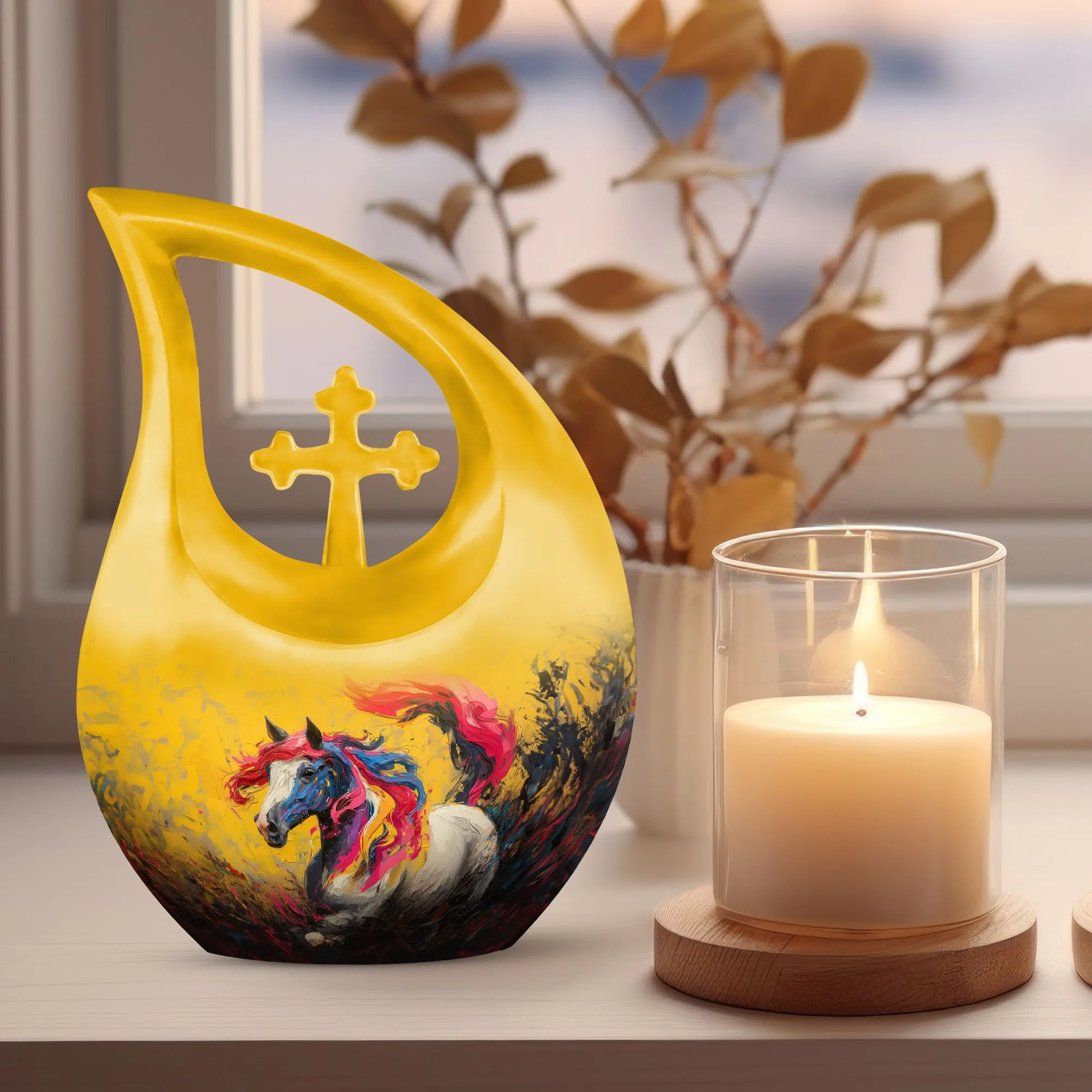 Colorful Essence Urn , Small Containers For Cremated Ashes