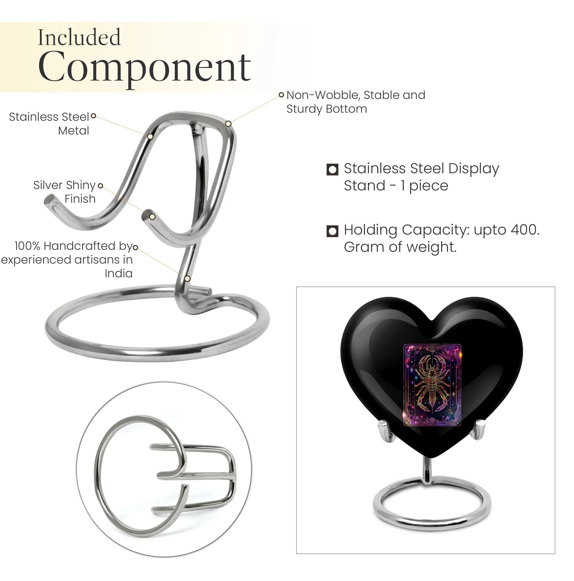 Commemorative Astro Radiance Cremation Urn with Zodiac Symbolism