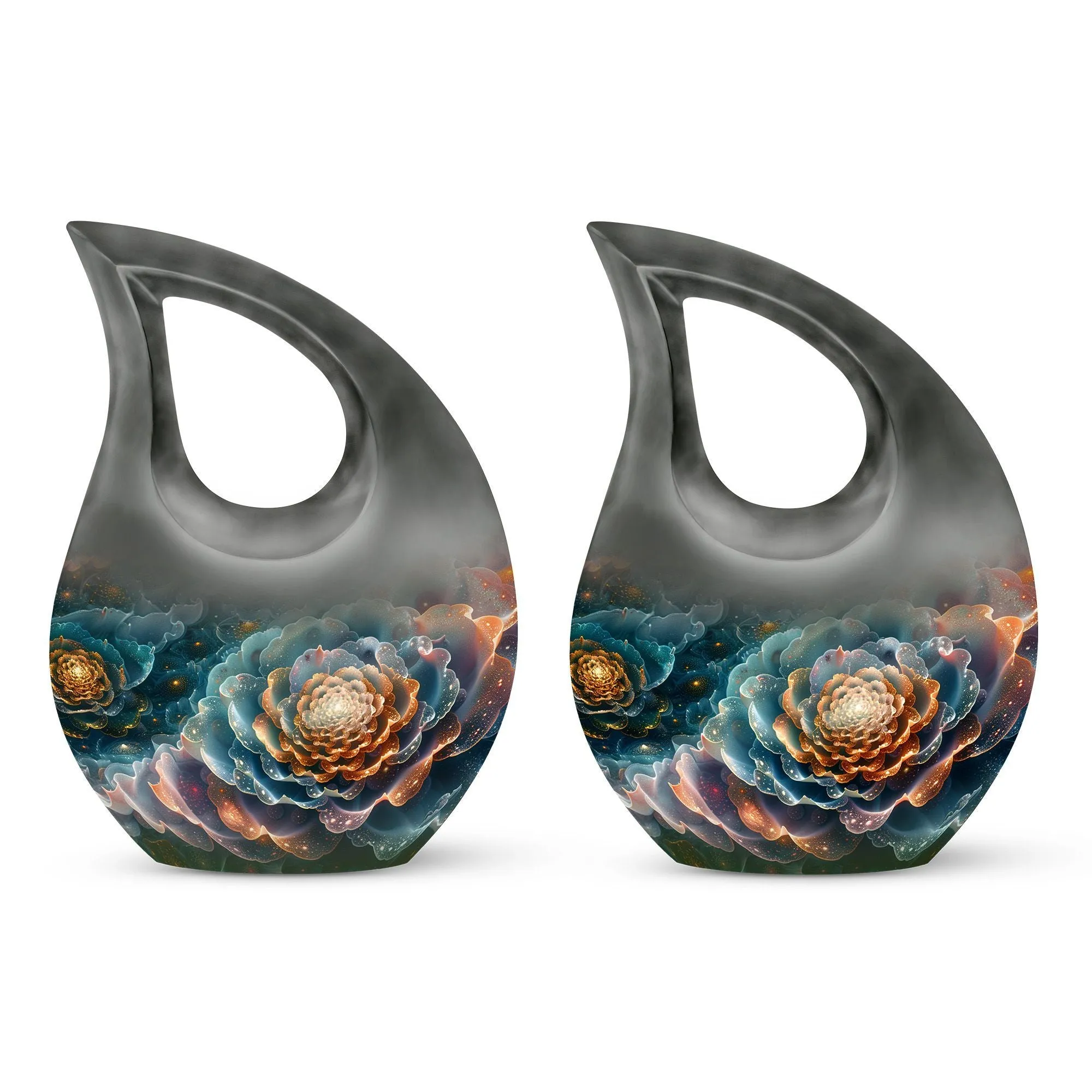 Cosmic Blossom Tribute - Unique Pet Memorial Urn for Ashes