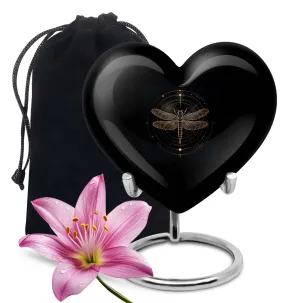 Cosmic Dragonfly Vault: Unique Aluminium Cremation Urn for Ashes