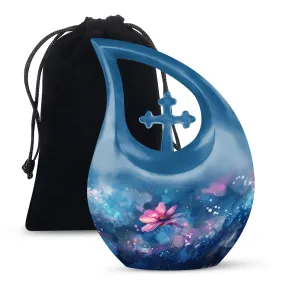 Cosmic Floral Dreamscape Keepsake: Enclave Memorial Urn