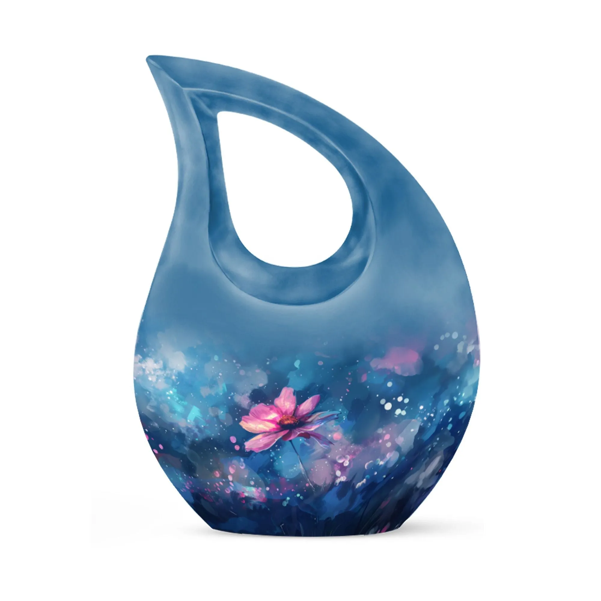 Cosmic Floral Dreamscape Keepsake: Enclave Memorial Urn