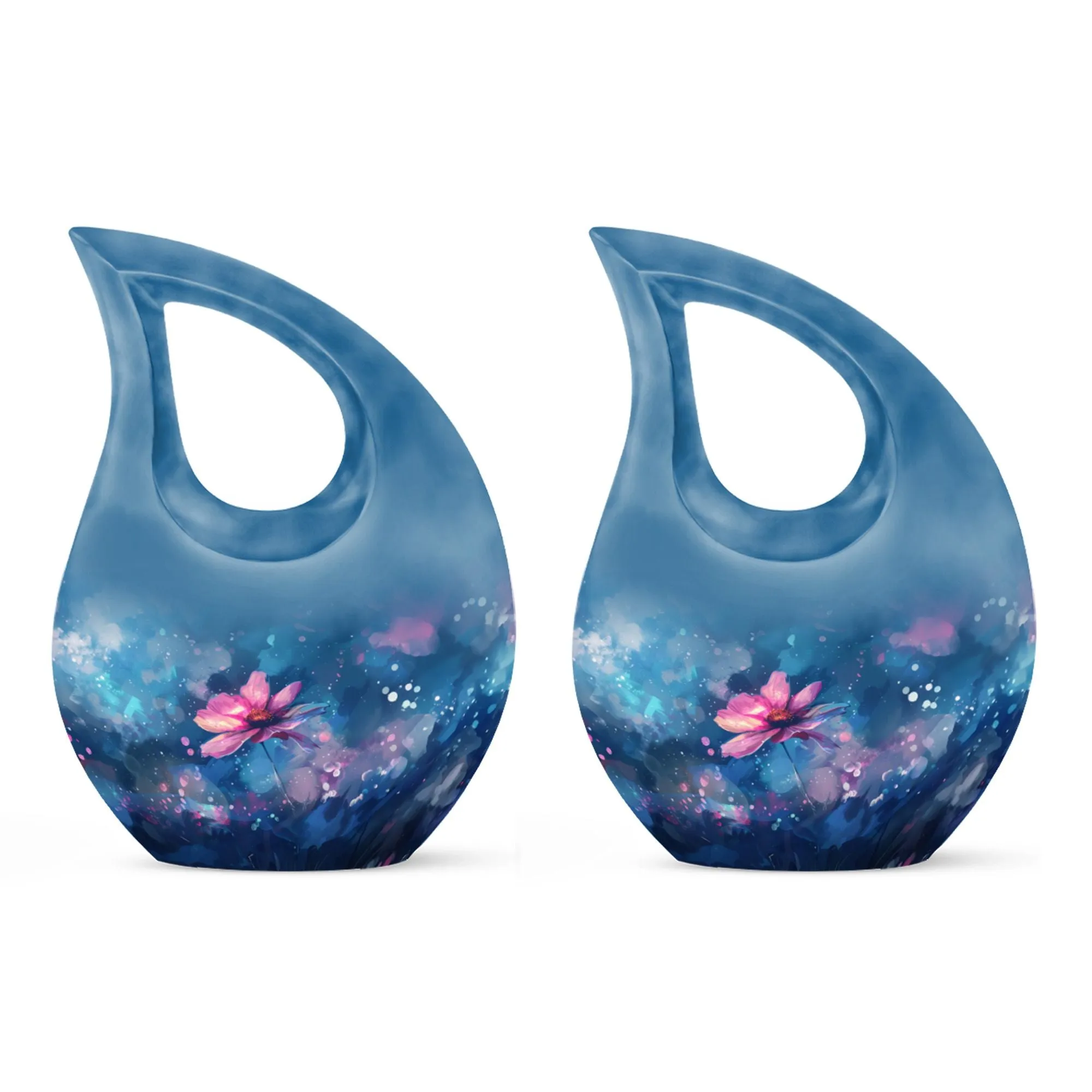 Cosmic Floral Dreamscape Keepsake: Enclave Memorial Urn
