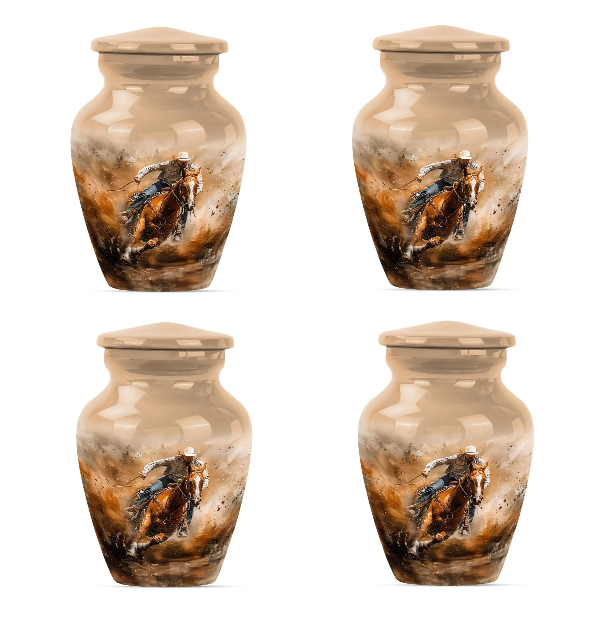 Cowboy Cremation Ash Urns For Humans Memorial & Funeral Urn