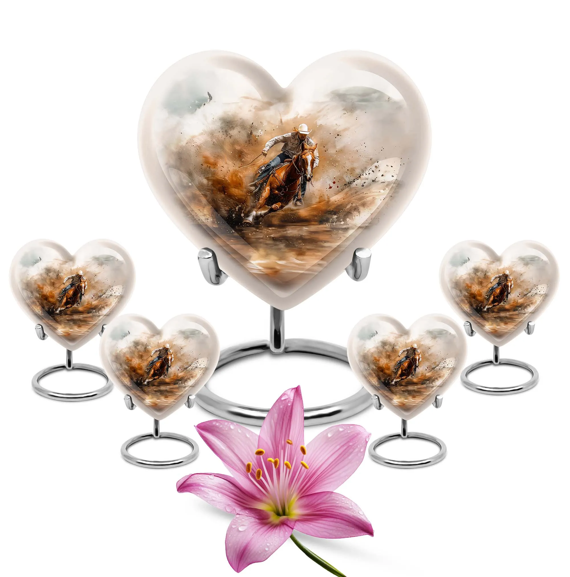 Cowboy Cremation Ash Urns For Humans Memorial & Funeral Urn