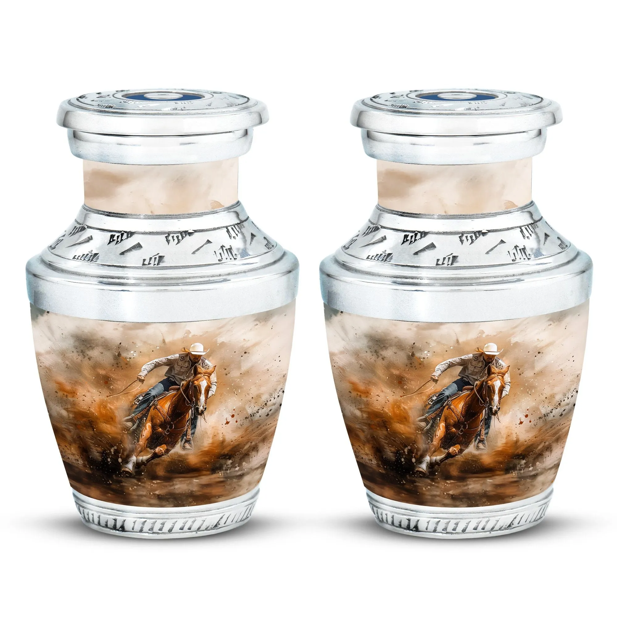 Cowboy Cremation Ash Urns For Humans Memorial & Funeral Urn