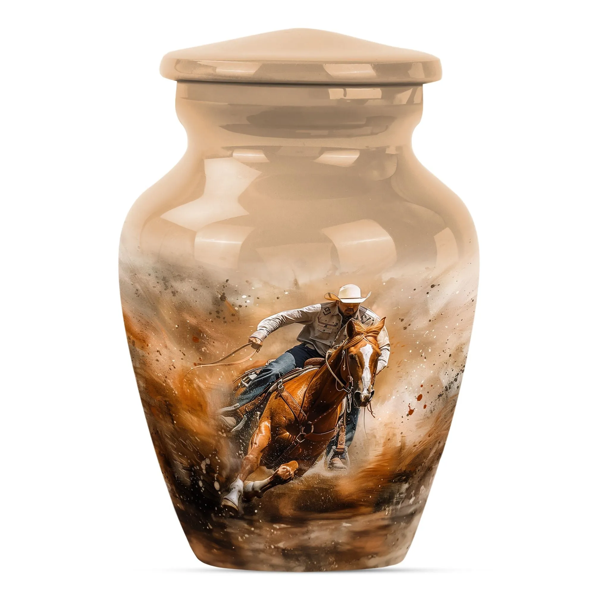 Cowboy Cremation Ash Urns For Humans Memorial & Funeral Urn