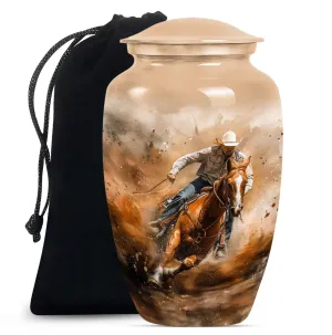Cowboy Cremation Ash Urns For Humans Memorial & Funeral Urn