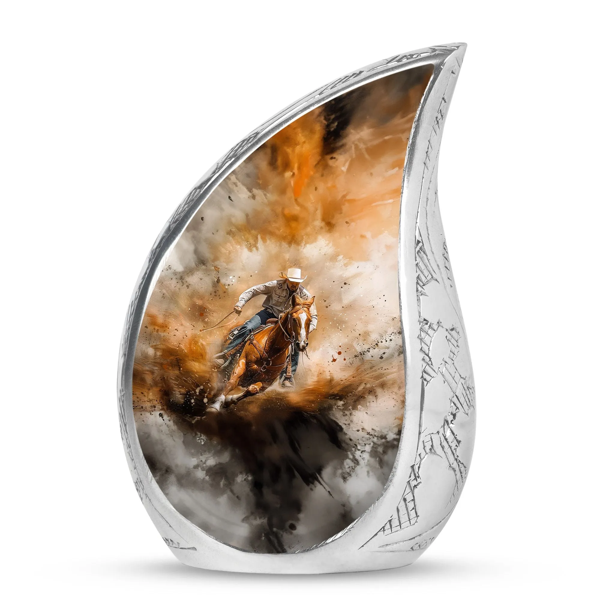 Cowboy Cremation Ash Urns For Humans Memorial & Funeral Urn