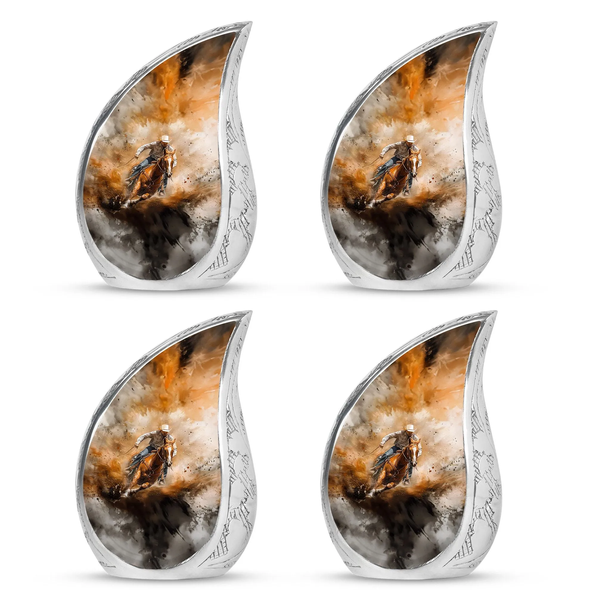Cowboy Cremation Ash Urns For Humans Memorial & Funeral Urn