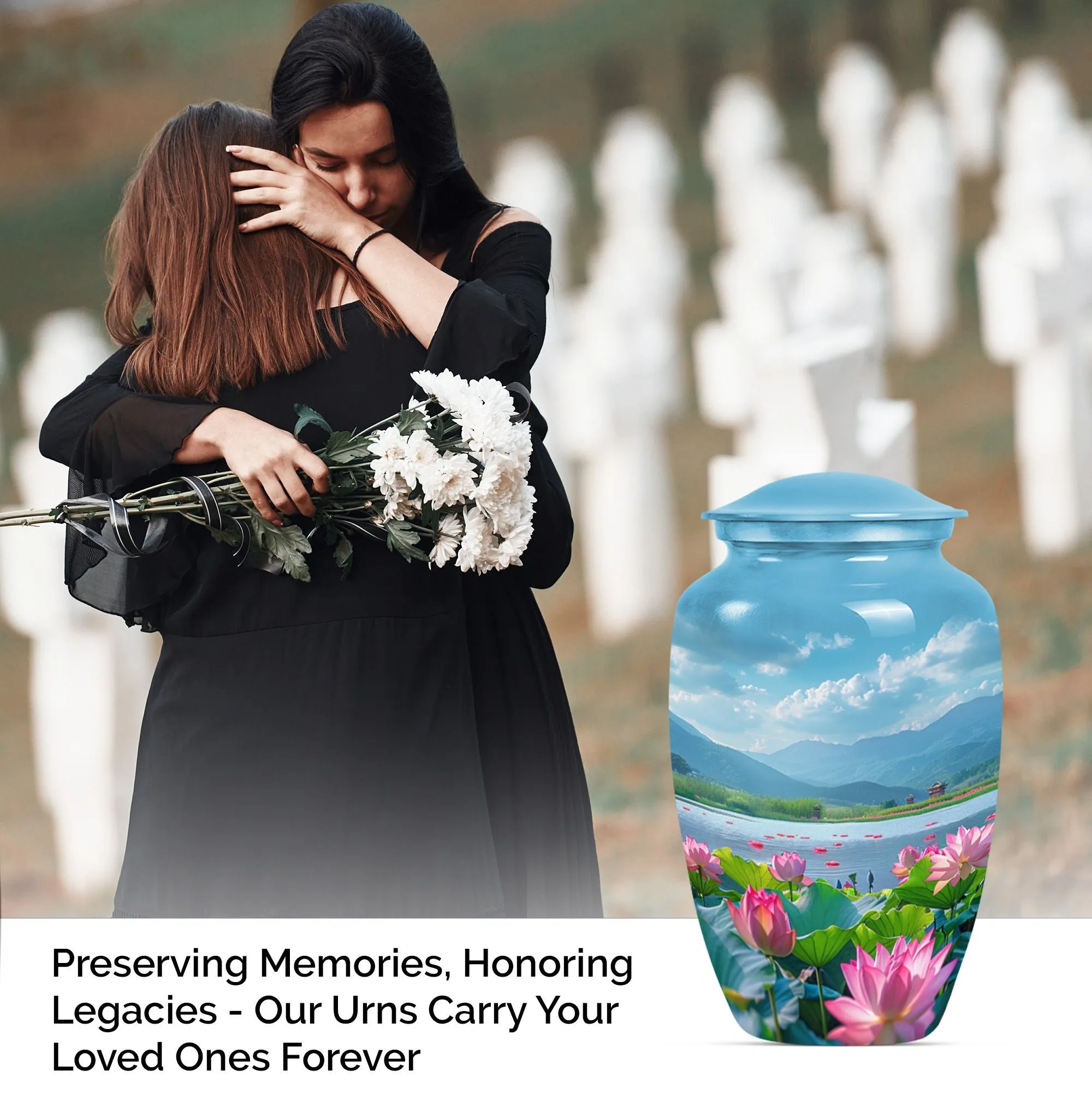 Cremation Urn for Honoring Adult Male's Final Journey
