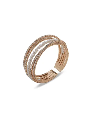 Crisscross Stone Coil Bracelet in Gift Box