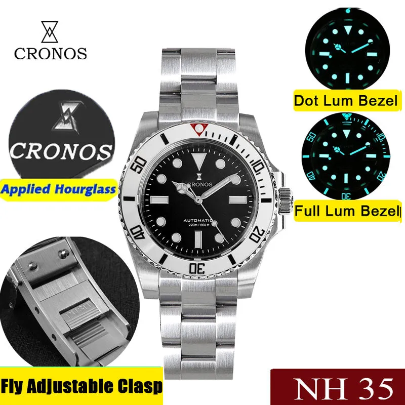 Cronos No Date NH35 Sub Diver Watch L6015