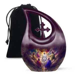 Cross Drop Jesus Miniature Urn for Cherished Memories
