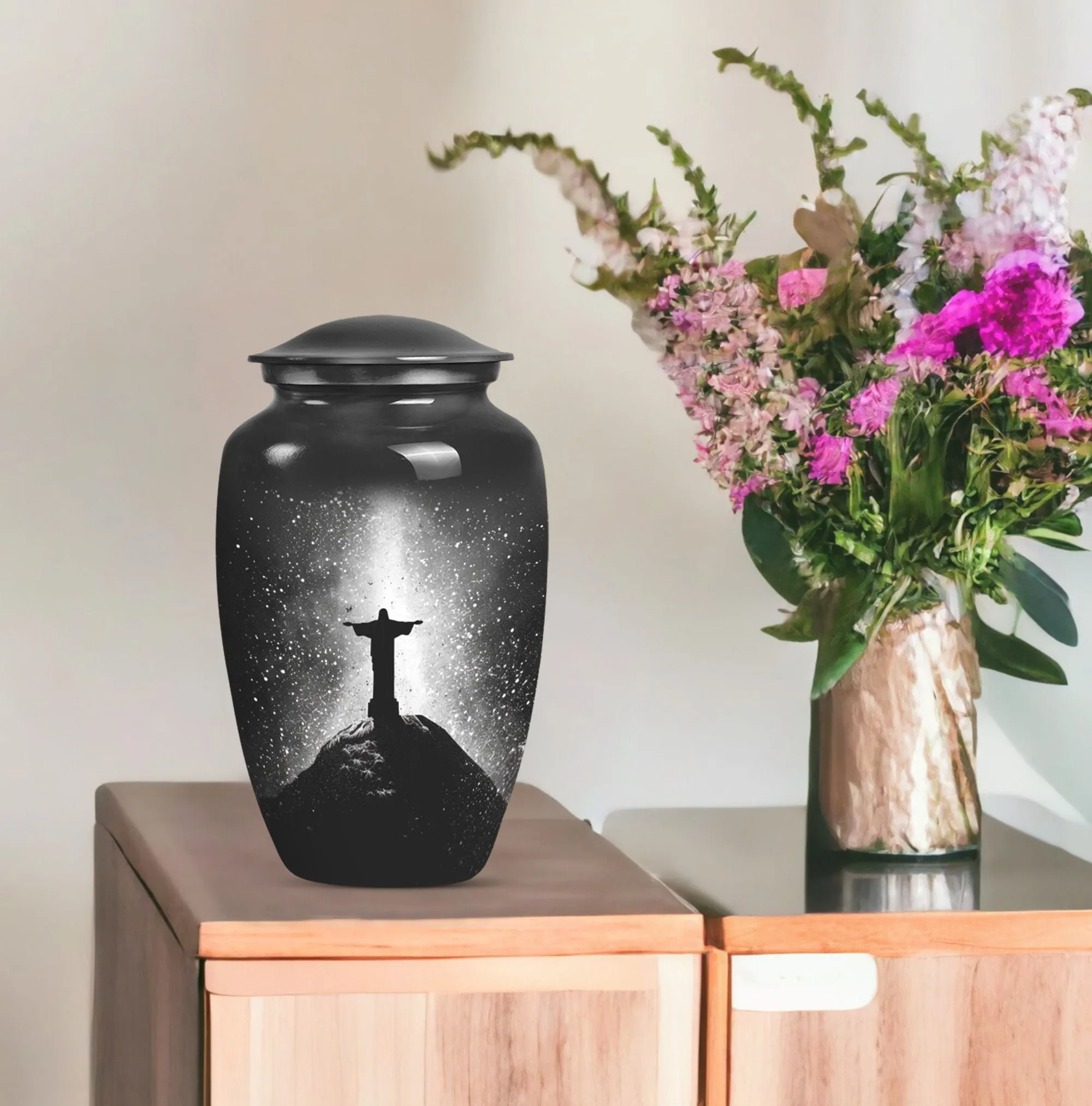 Cross Urn Emporium Crafted Memorial Urn for Adult Male