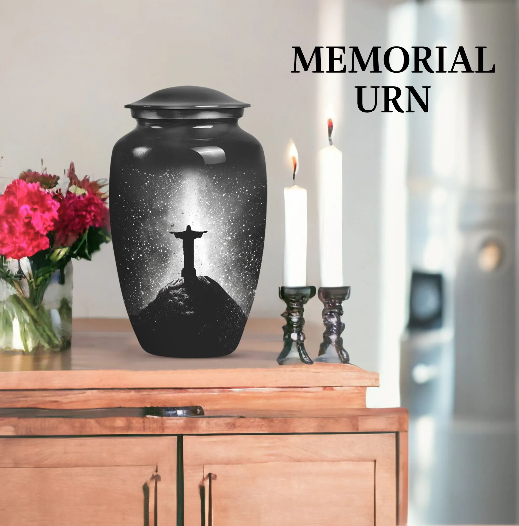 Cross Urn Emporium Crafted Memorial Urn for Adult Male