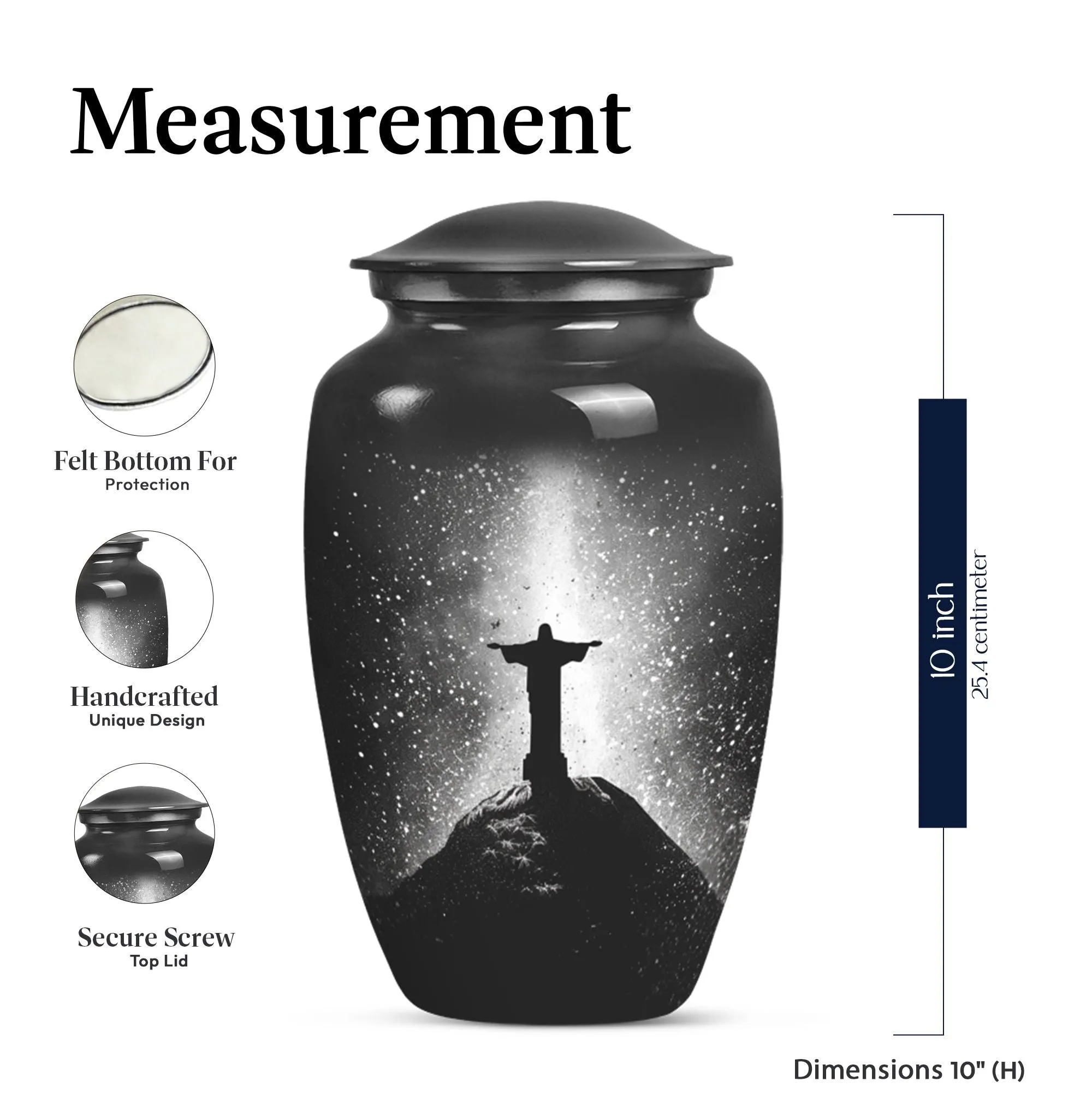 Cross Urn Emporium Crafted Memorial Urn for Adult Male