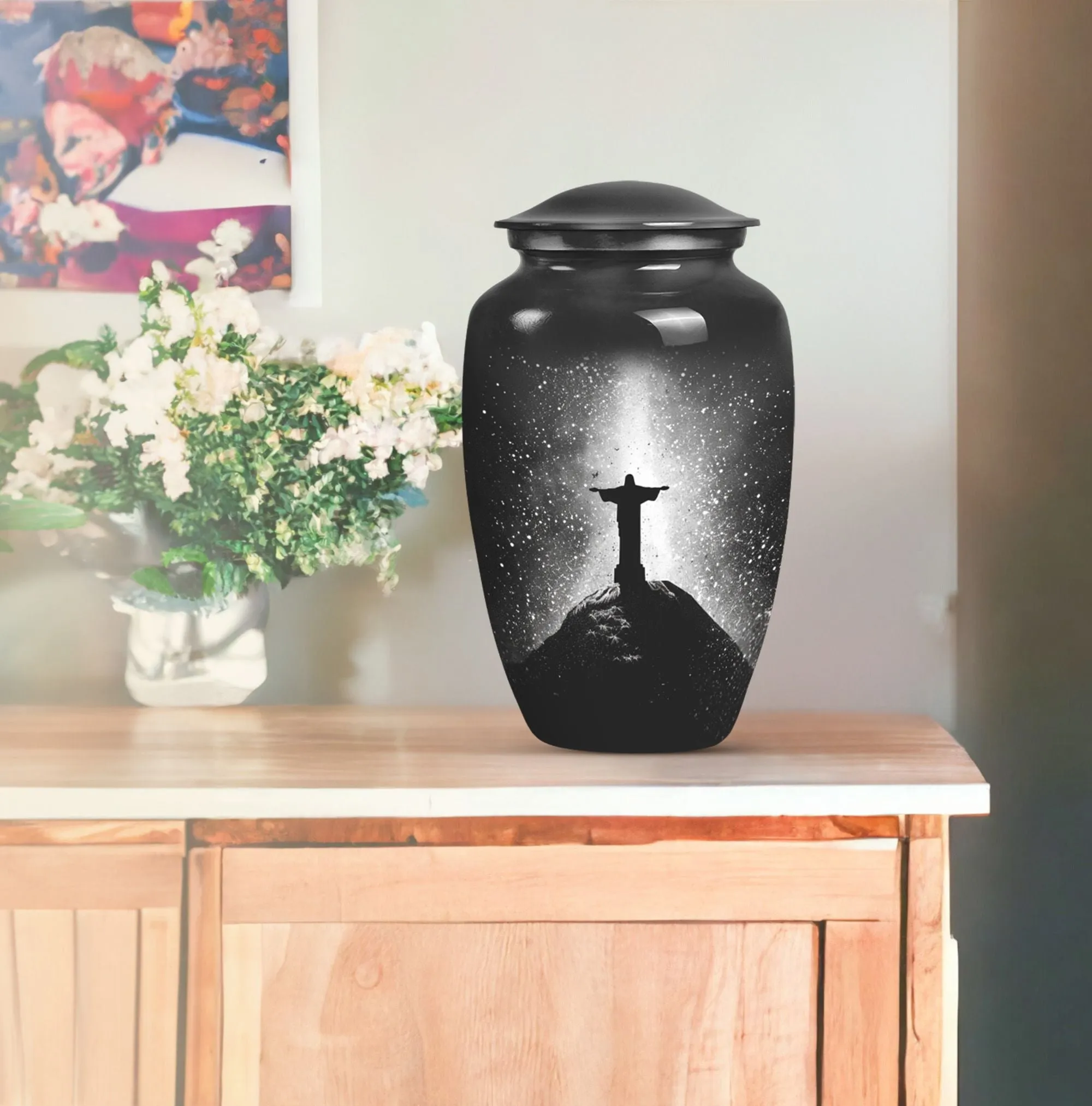 Cross Urn Emporium Crafted Memorial Urn for Adult Male