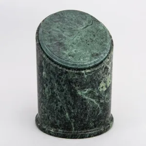 Crown Natural Marble Cremation Urn in Green