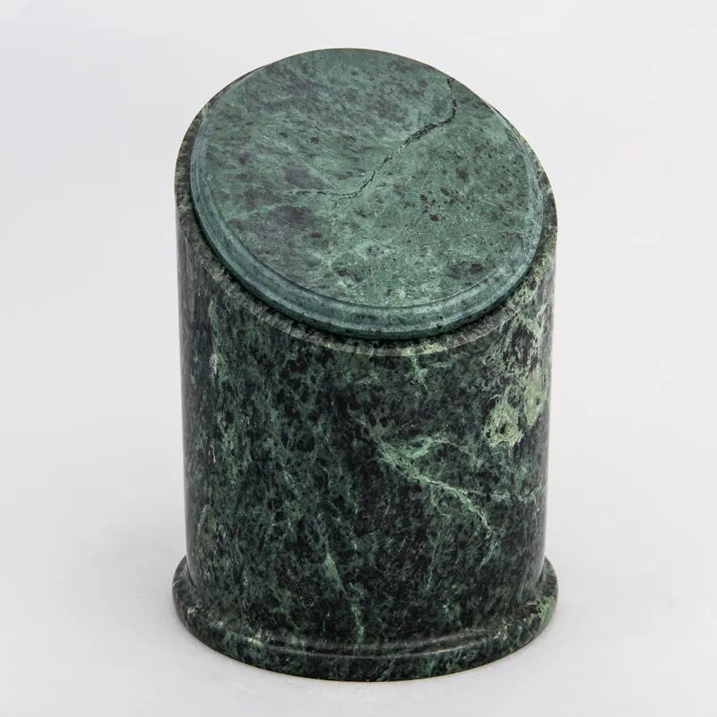 Crown Natural Marble Cremation Urn in Green