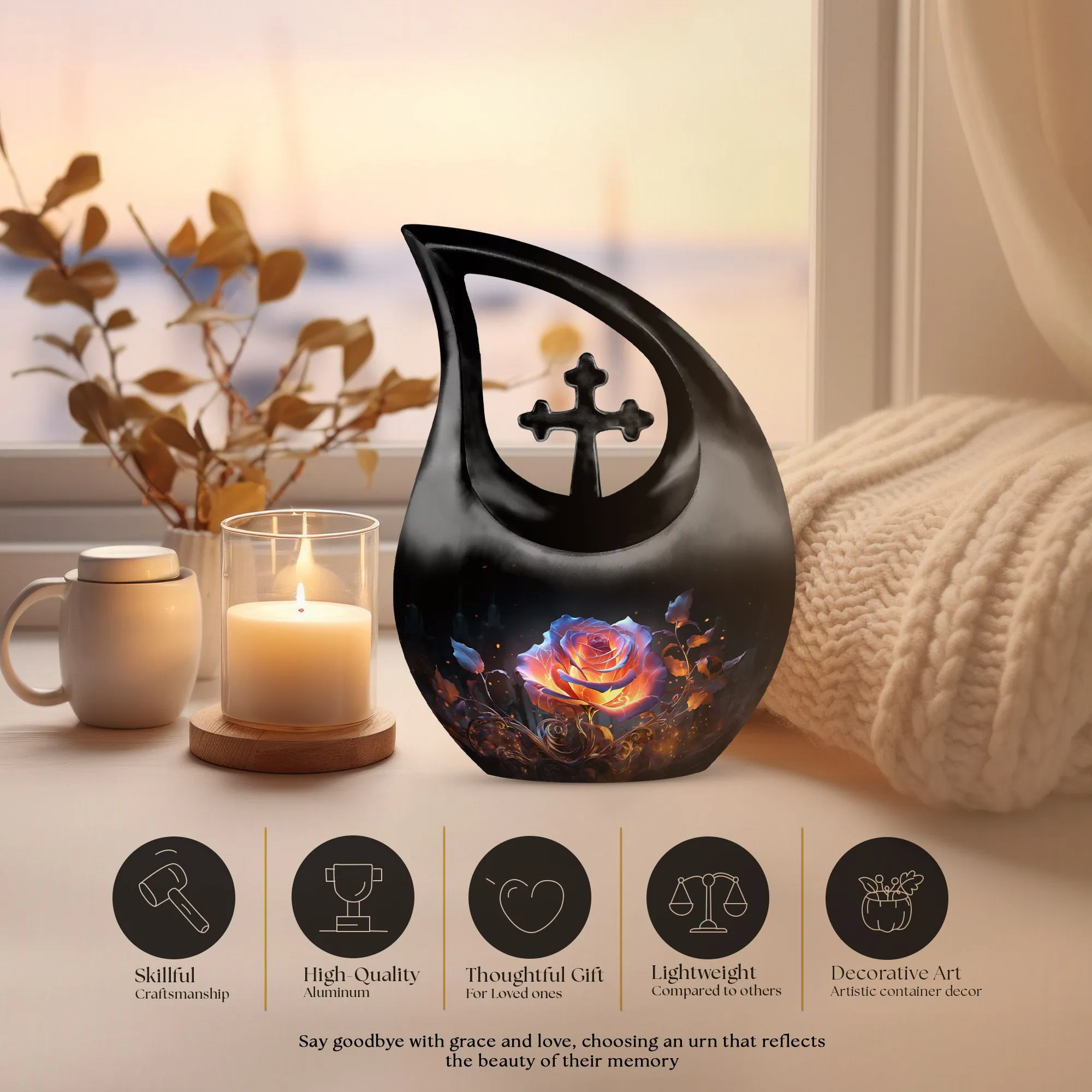 Custom Ash Rose Urn A Unique, Personalized Memorial Solution