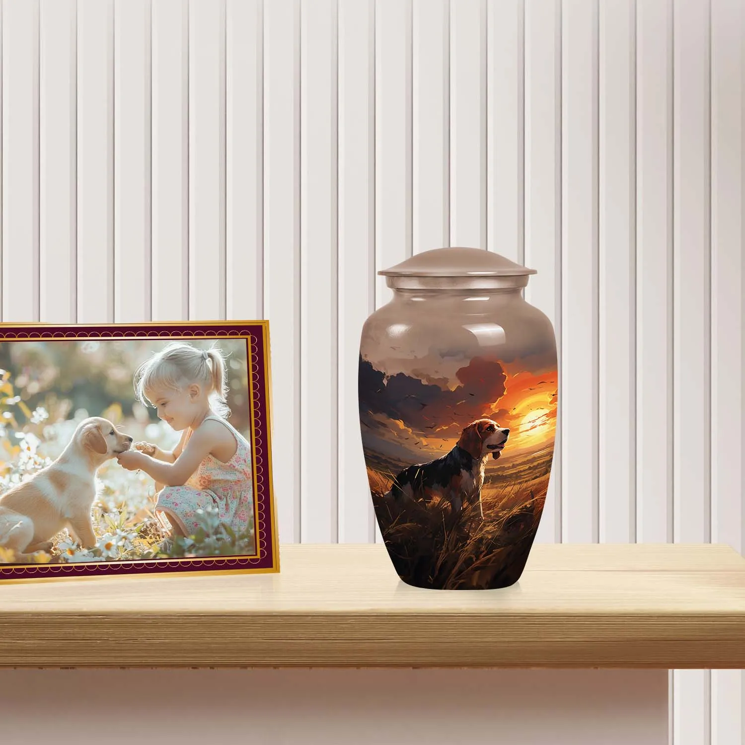 Custom Beagle Urn for Pet Ashes
