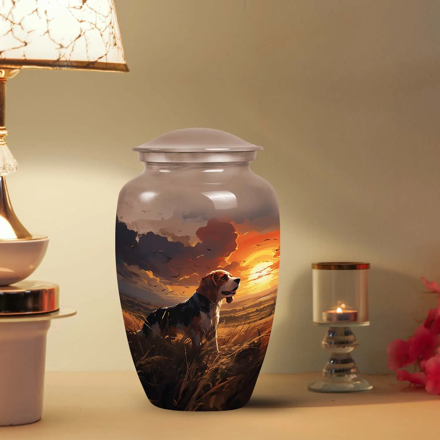 Custom Beagle Urn for Pet Ashes