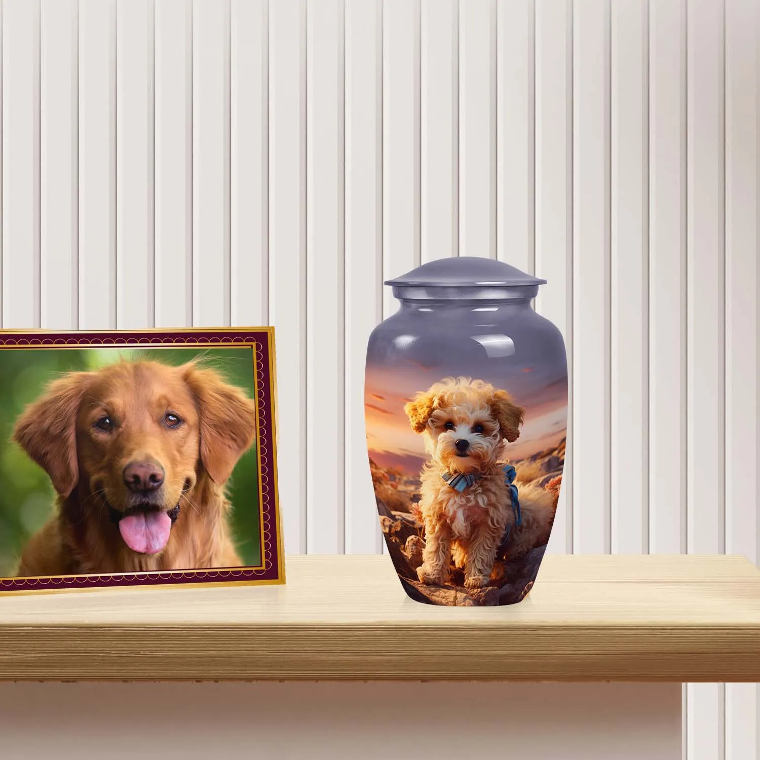 Custom Cremation Pet Urn for Small Dog Breed