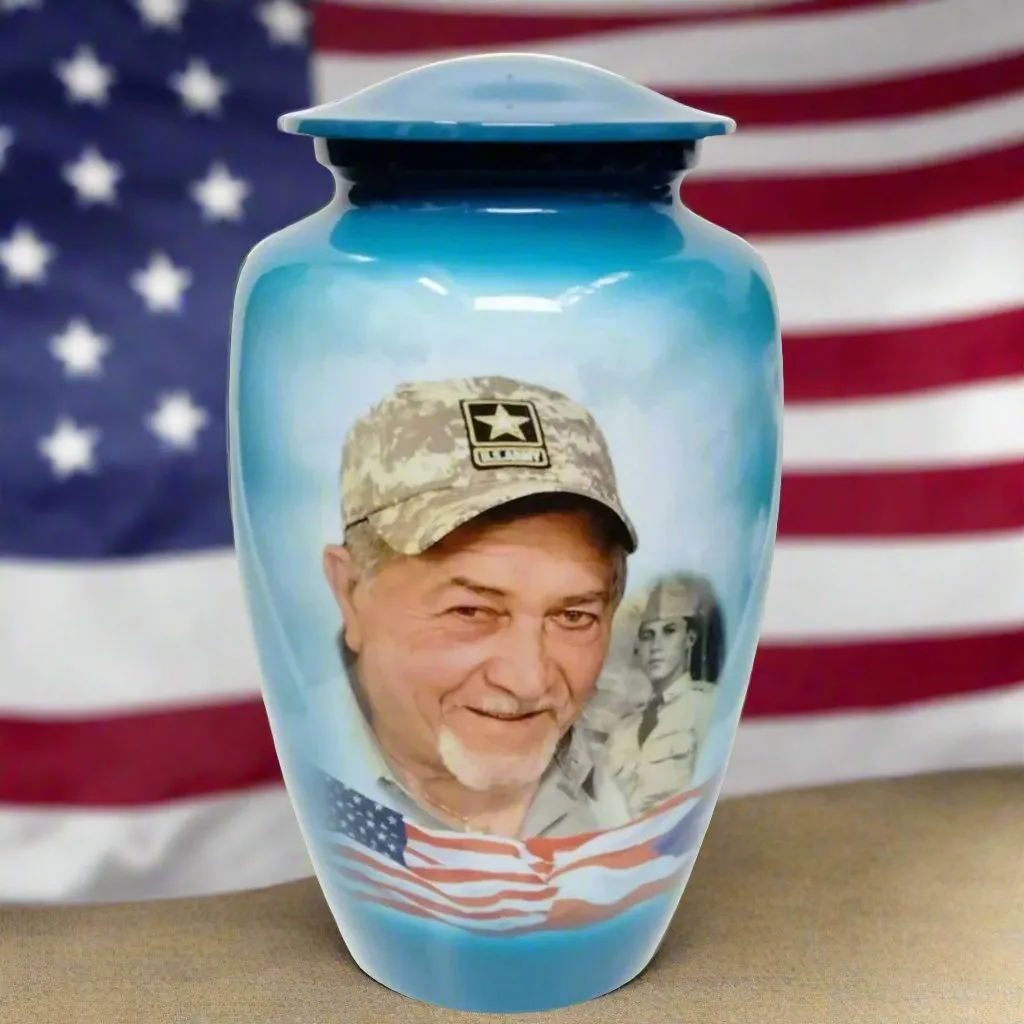 Custom Cremation Urn| Beautiful lasting image of your loved one| Supply your image, incredible