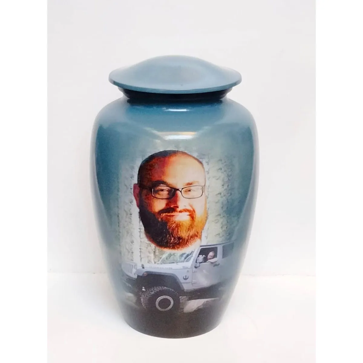 Custom Cremation Urn| Beautiful lasting image of your loved one| Supply your image, incredible