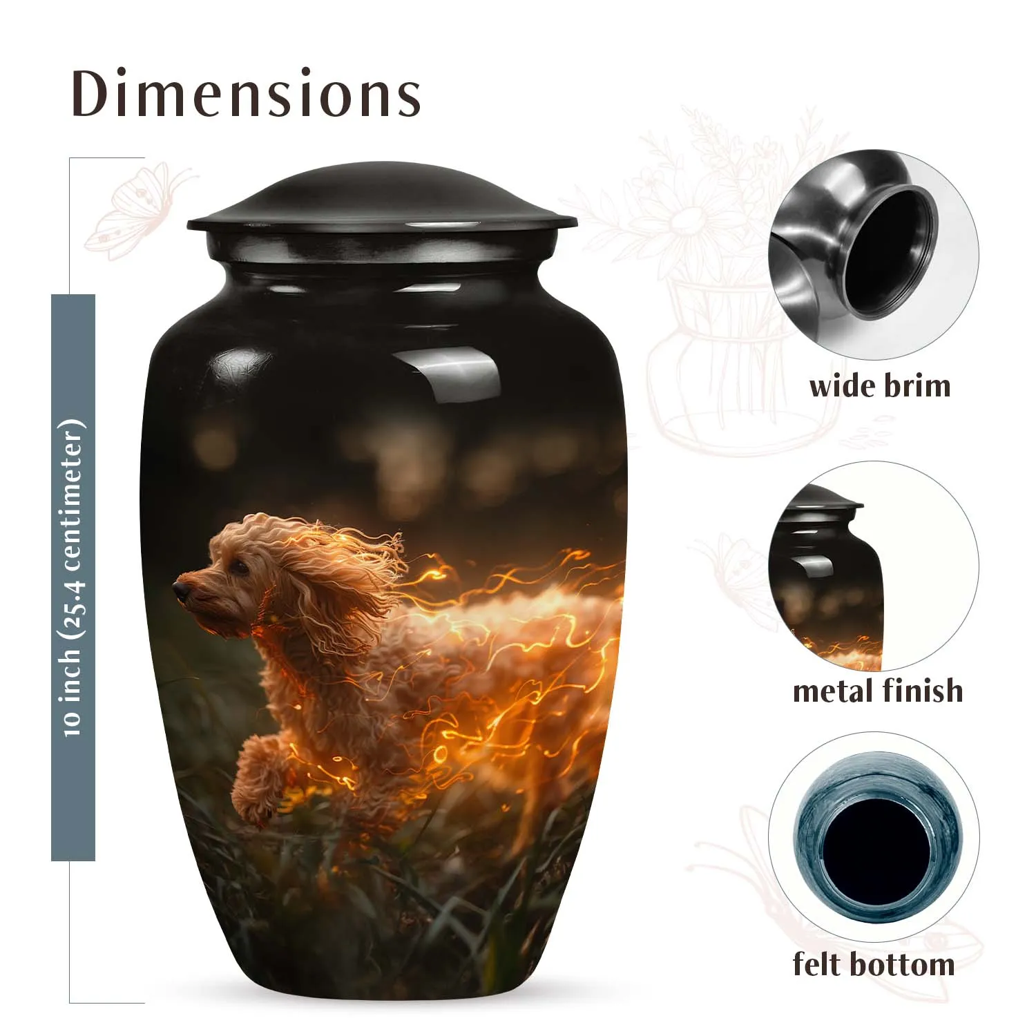 Custom Dog Urn for Pet Cremated Ashes