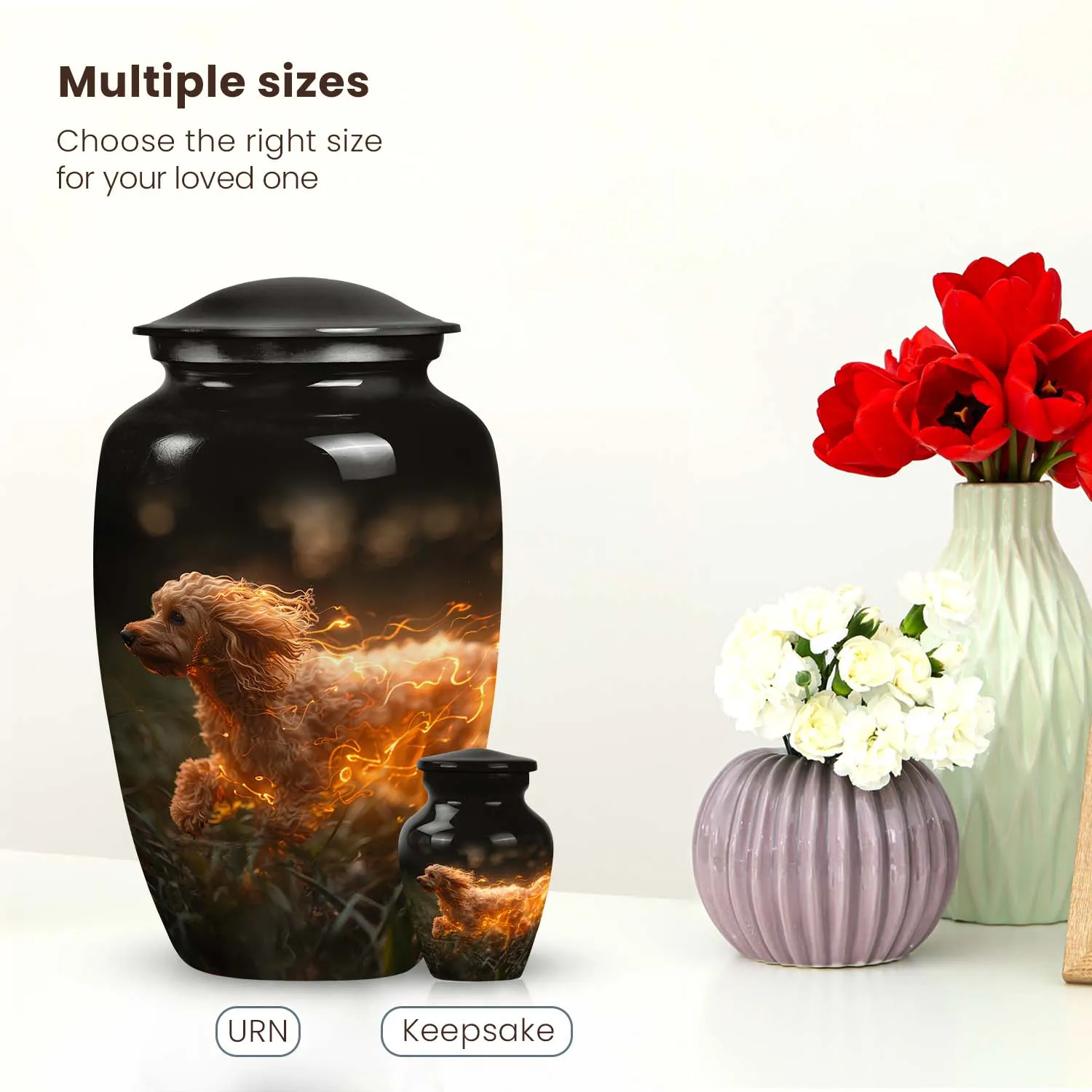 Custom Dog Urn for Pet Cremated Ashes
