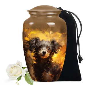 Custom Handmade Pet Urn for Small Poodle Dog