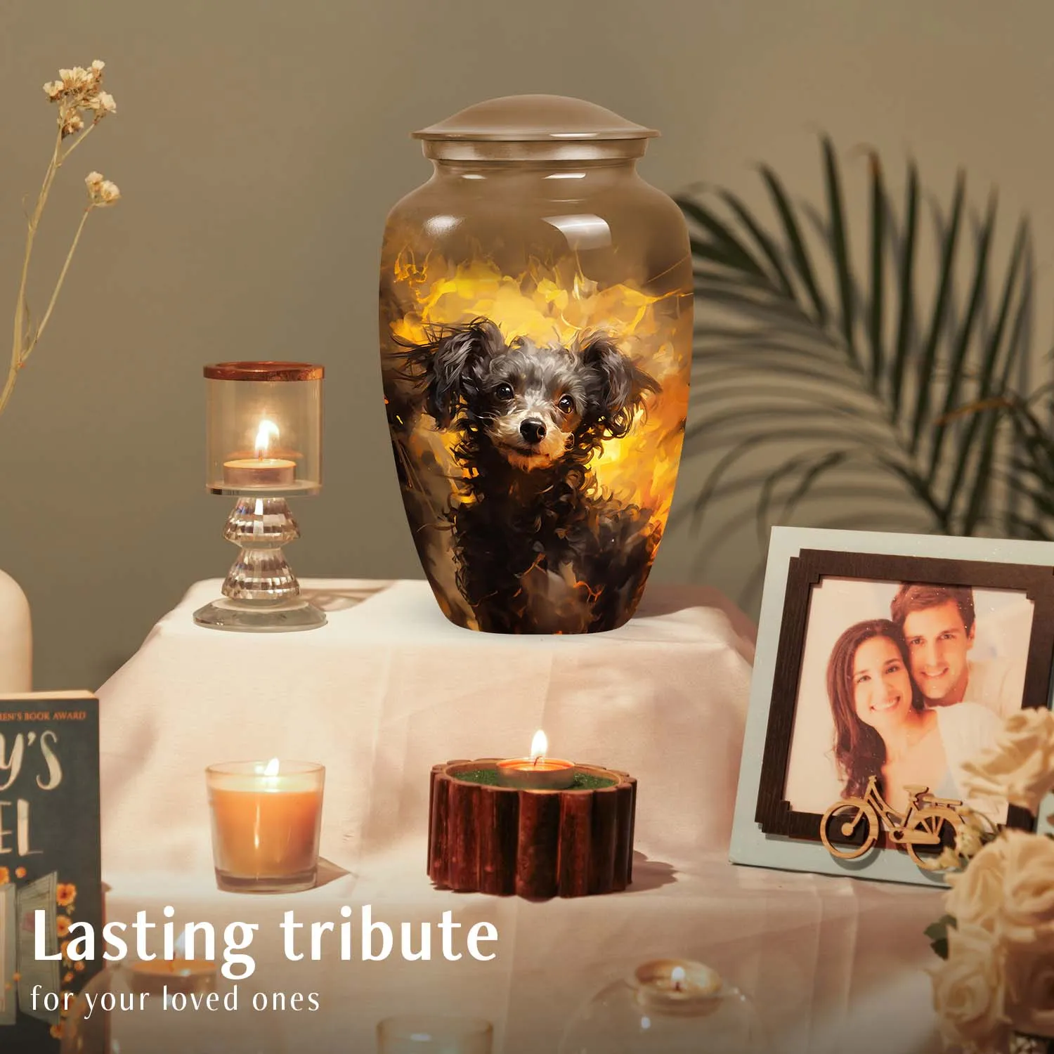 Custom Handmade Pet Urn for Small Poodle Dog