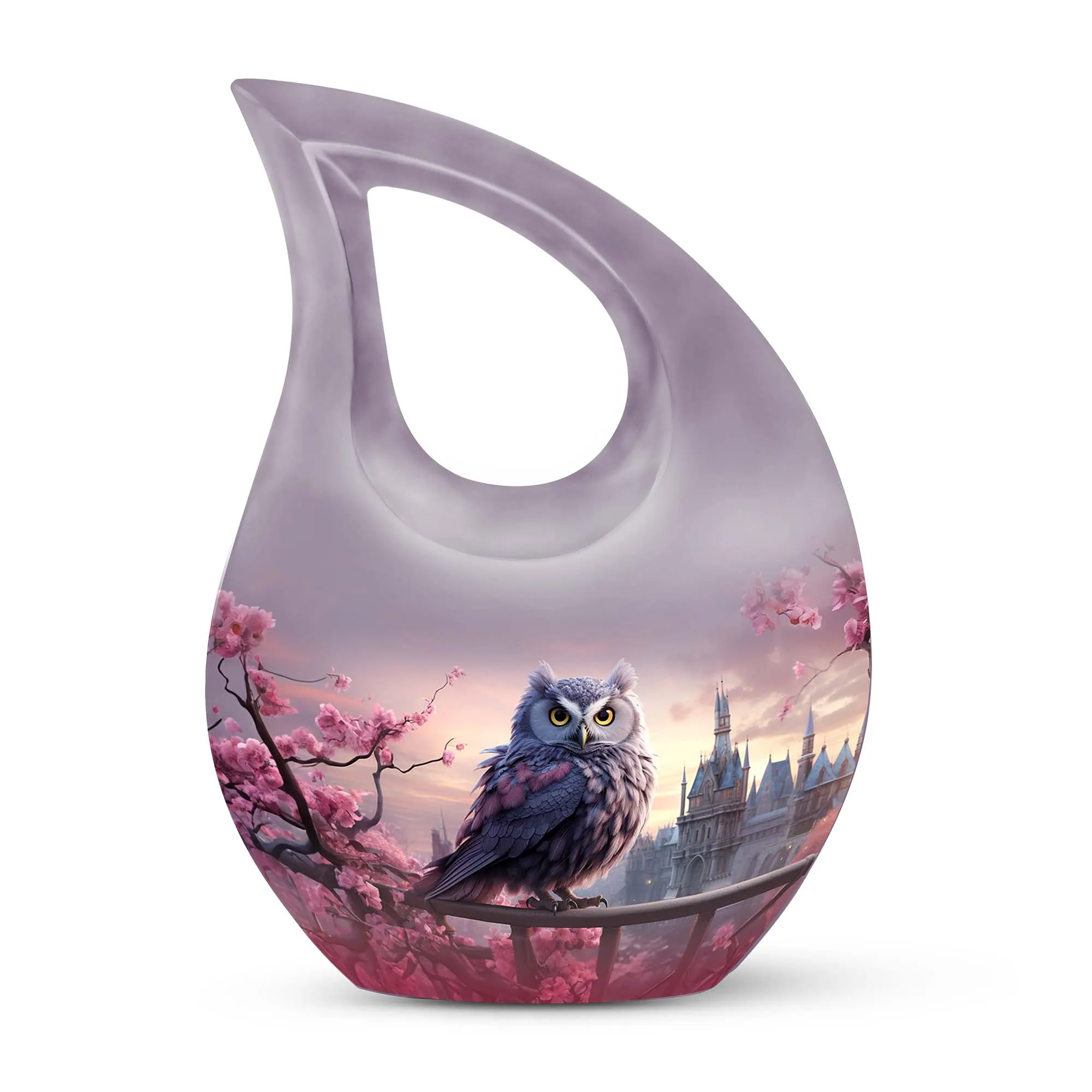 Custom Owl Tribute Personalized Memorial Urn Embracing Uniqueness