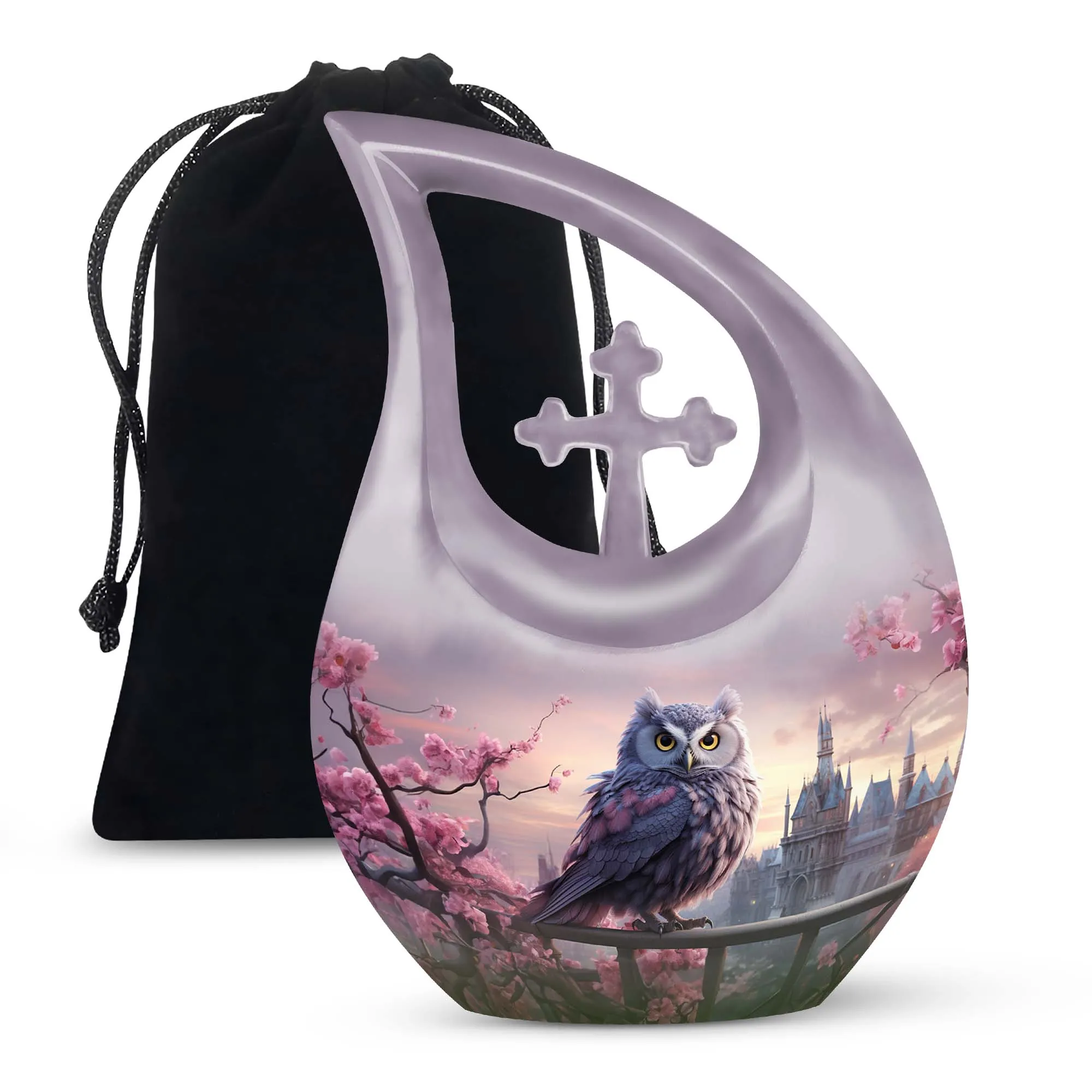 Custom Owl Tribute Personalized Memorial Urn Embracing Uniqueness