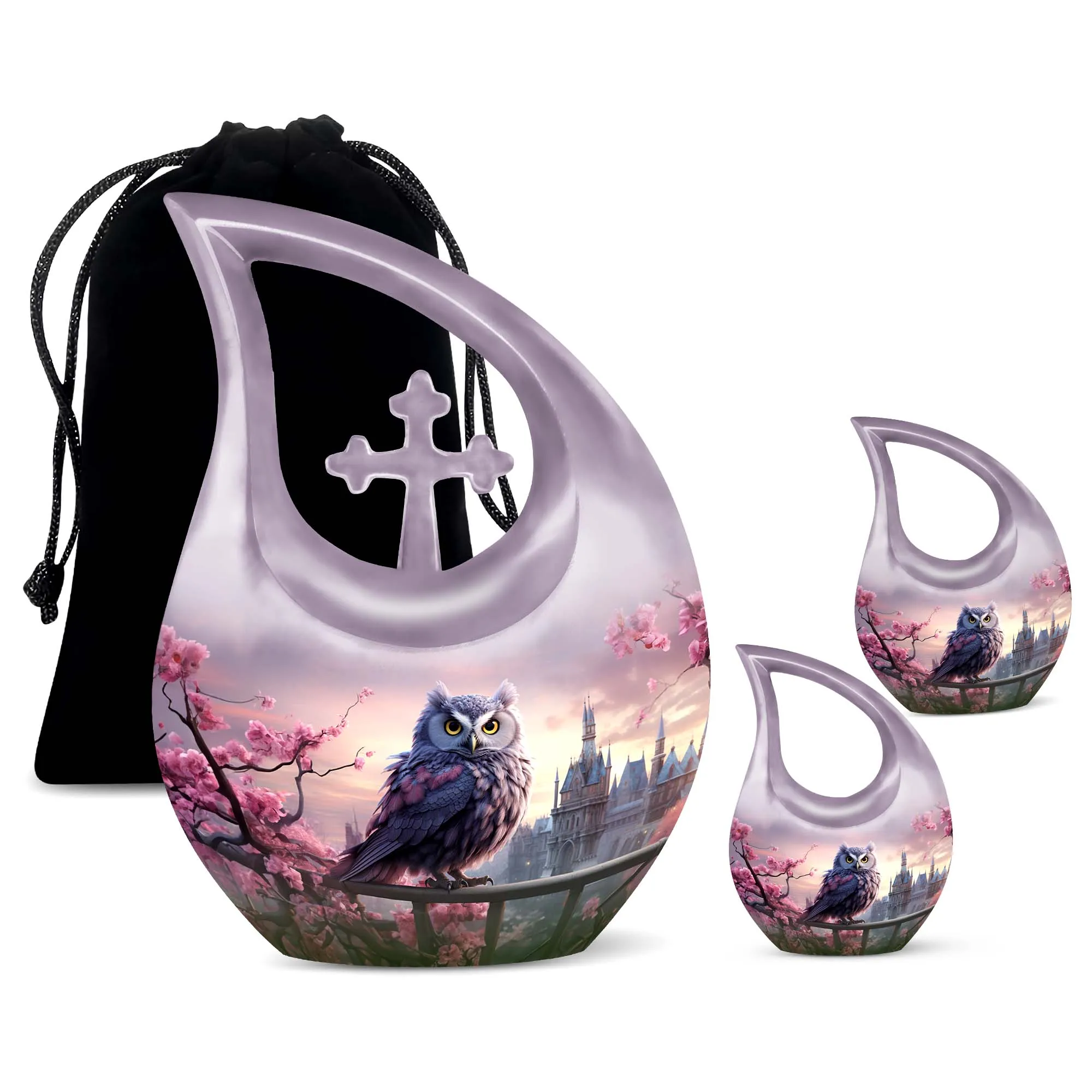 Custom Owl Tribute Personalized Memorial Urn Embracing Uniqueness