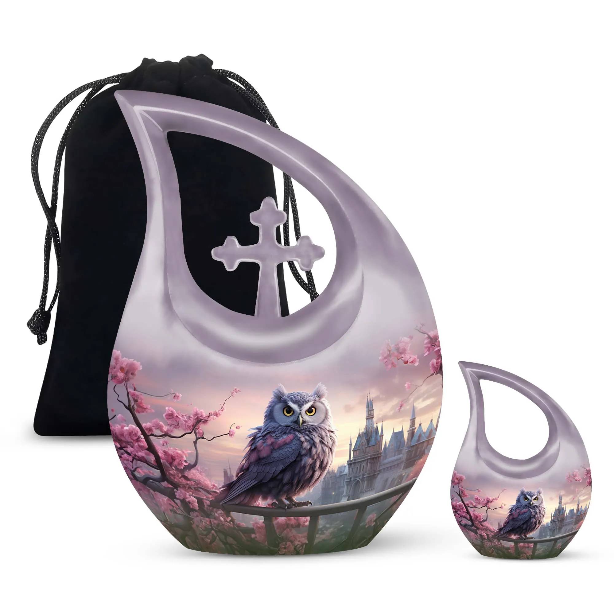 Custom Owl Tribute Personalized Memorial Urn Embracing Uniqueness