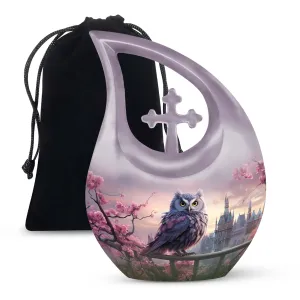 Custom Owl Tribute Personalized Memorial Urn Embracing Uniqueness