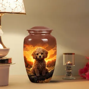 Custom Pet Cremation Urn for Poodle Dog Ashes