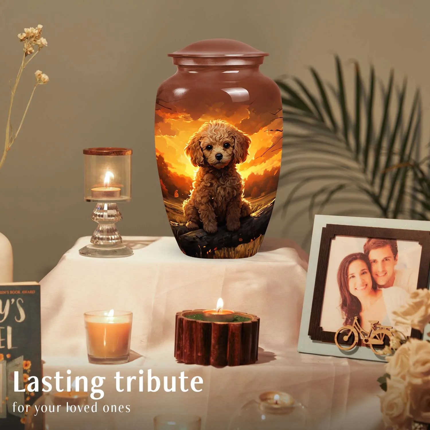 Custom Pet Cremation Urn for Poodle Dog Ashes