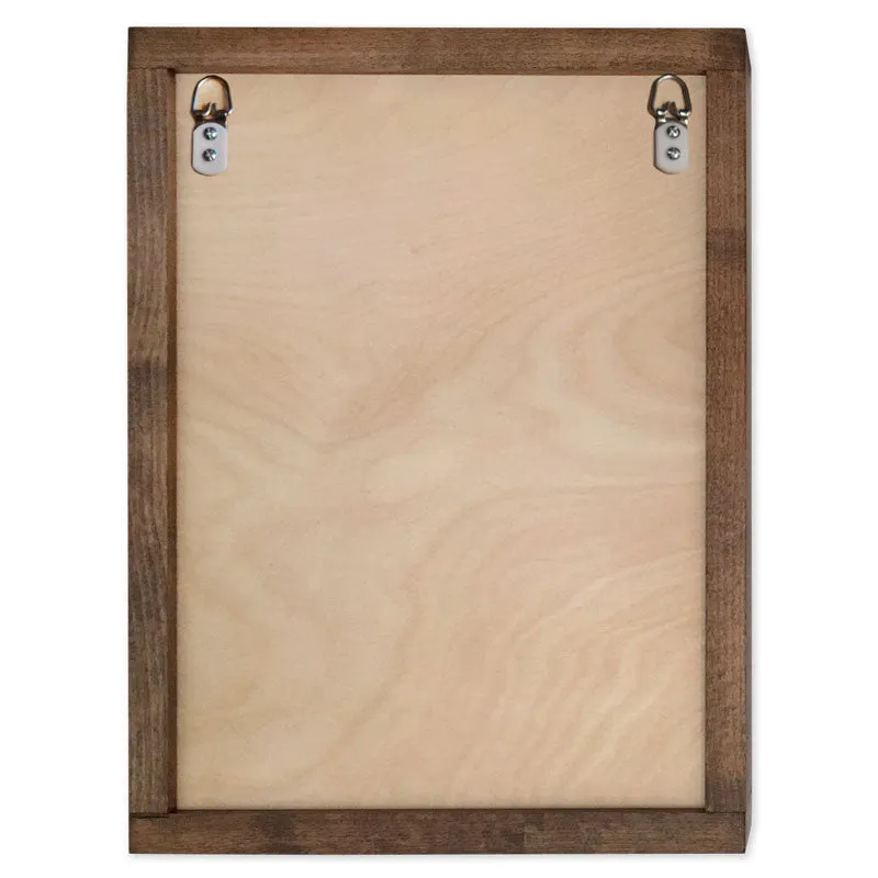 Custom Wall Mounted Wood Cremation Urn Plaque - Your Text or Art
