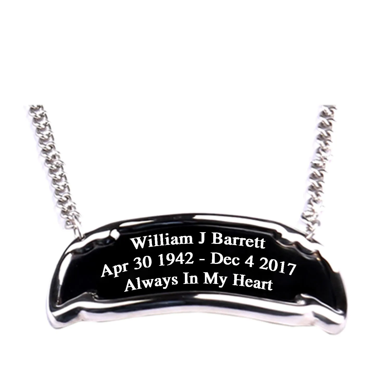 Customized Engraved Brass Name Tag for Adult Urns