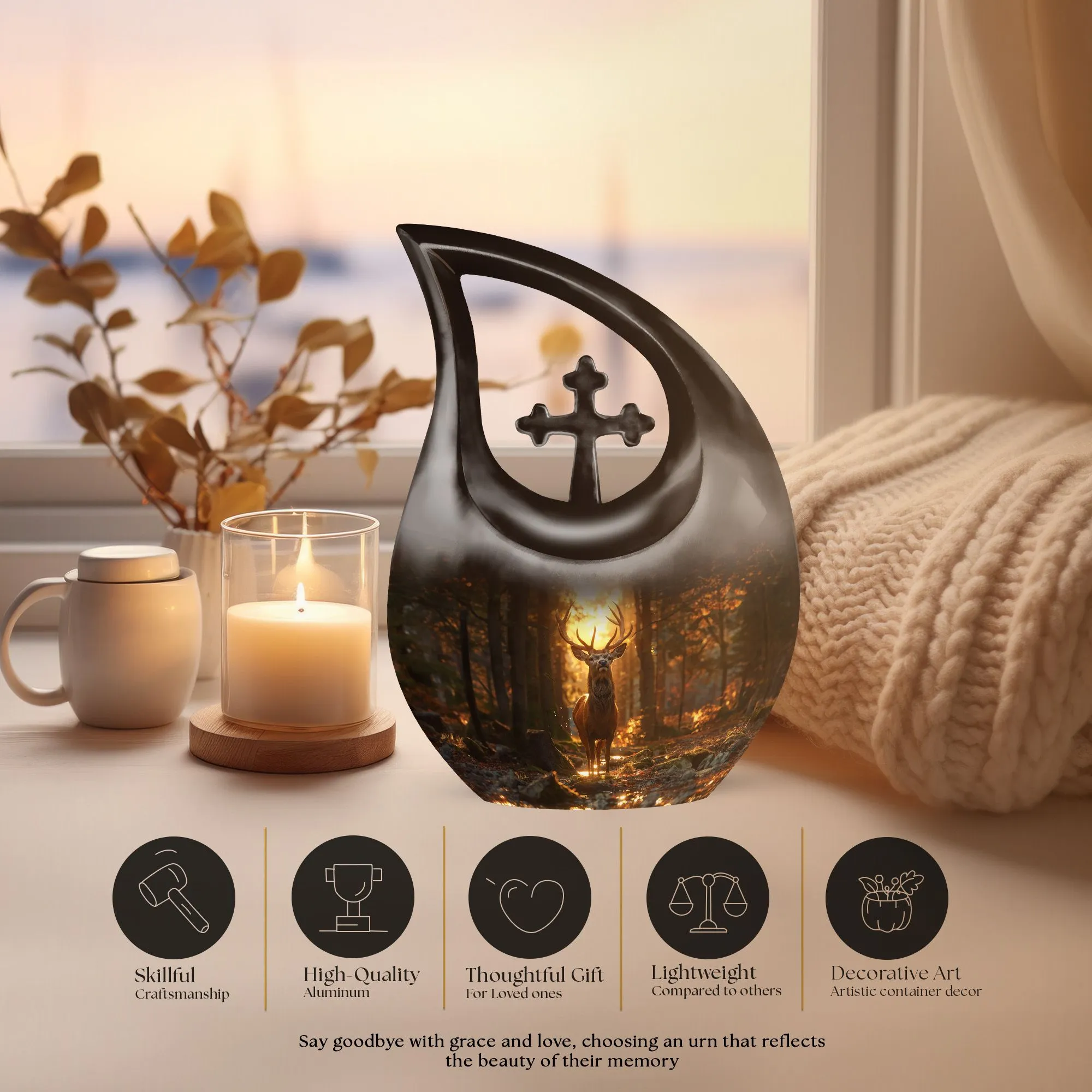 Deer Cremation Urn - A Lasting Tribute for Cherished Memories