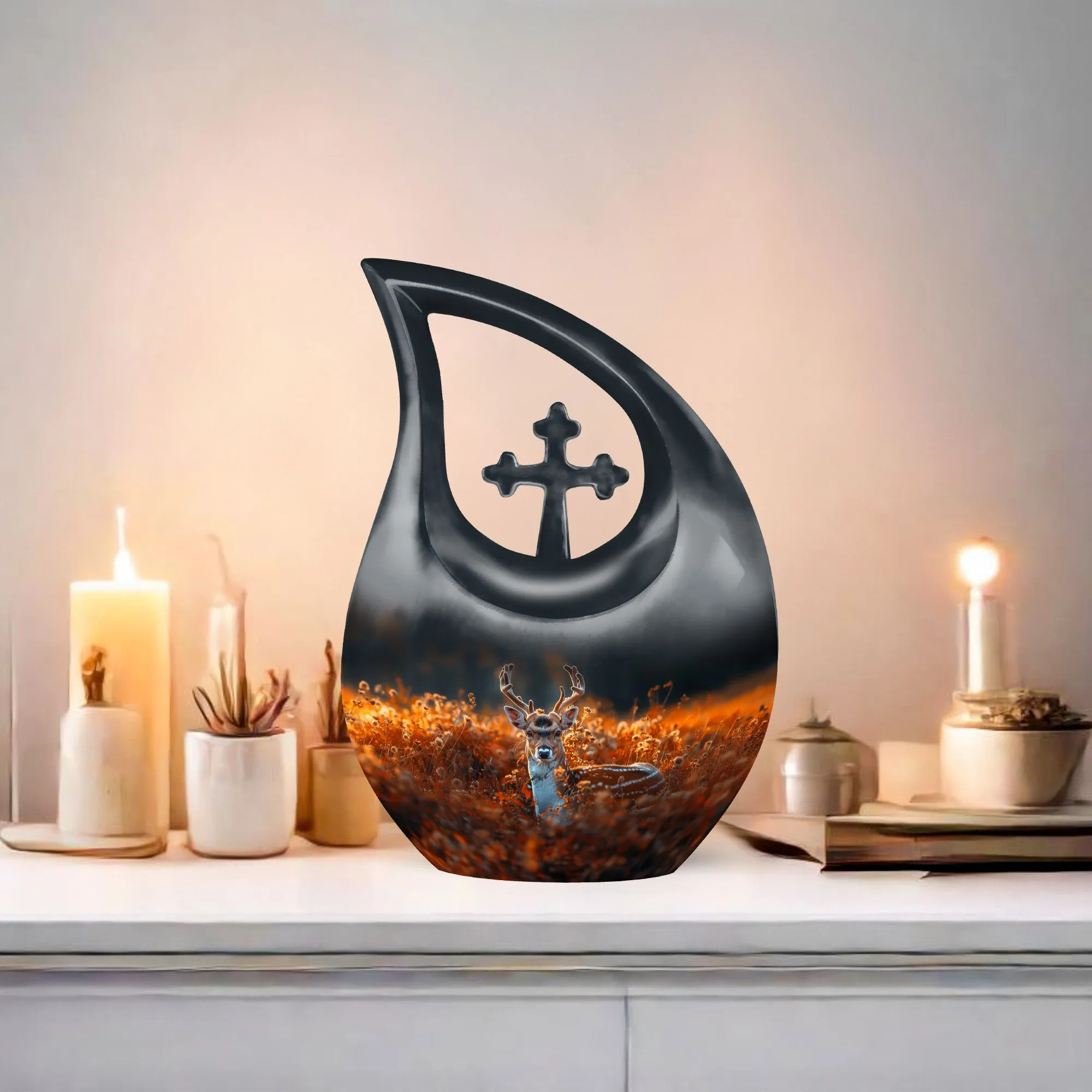 Deer Themed Cremation Urn -Affordable Solution For Memorializing