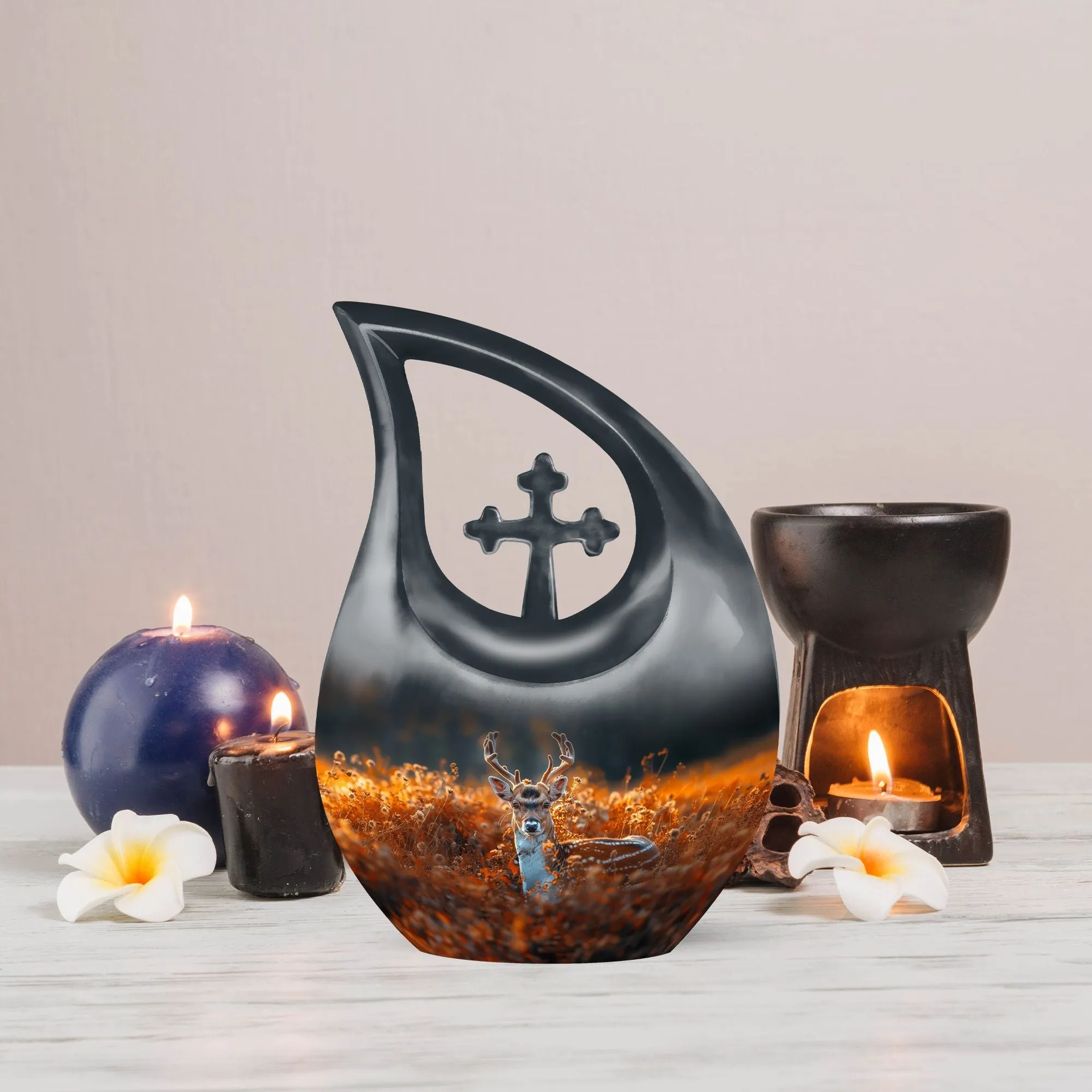 Deer Themed Cremation Urn -Affordable Solution For Memorializing