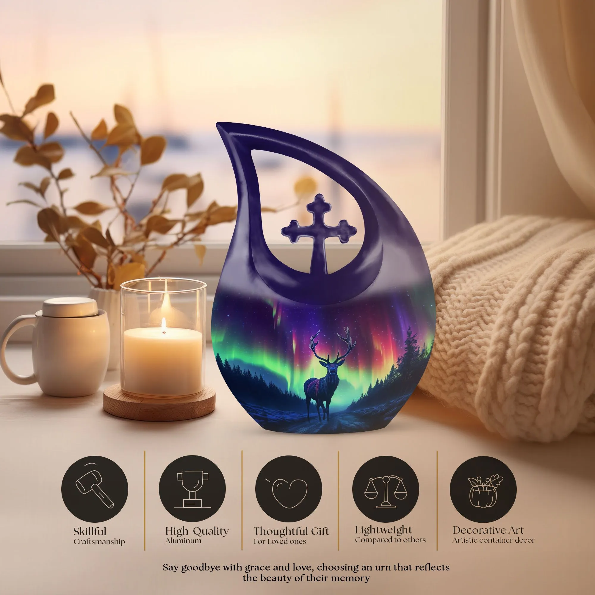 Deer Urn : Biodegradable Remembrance Commemoration Urn