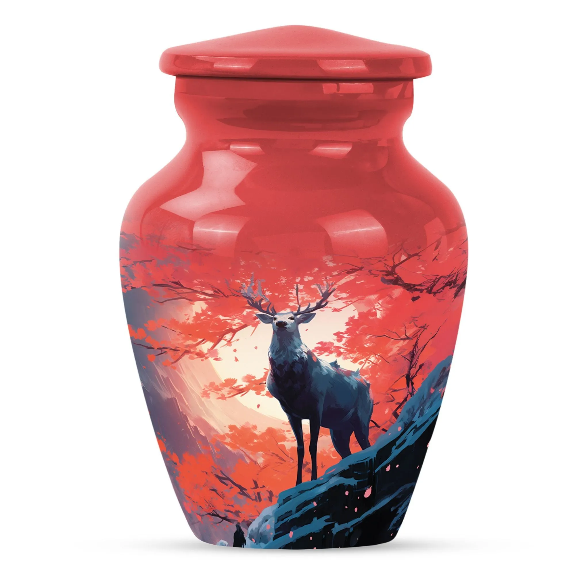 Deer Urn Tribute - Cremation Souvenir for Adult Male