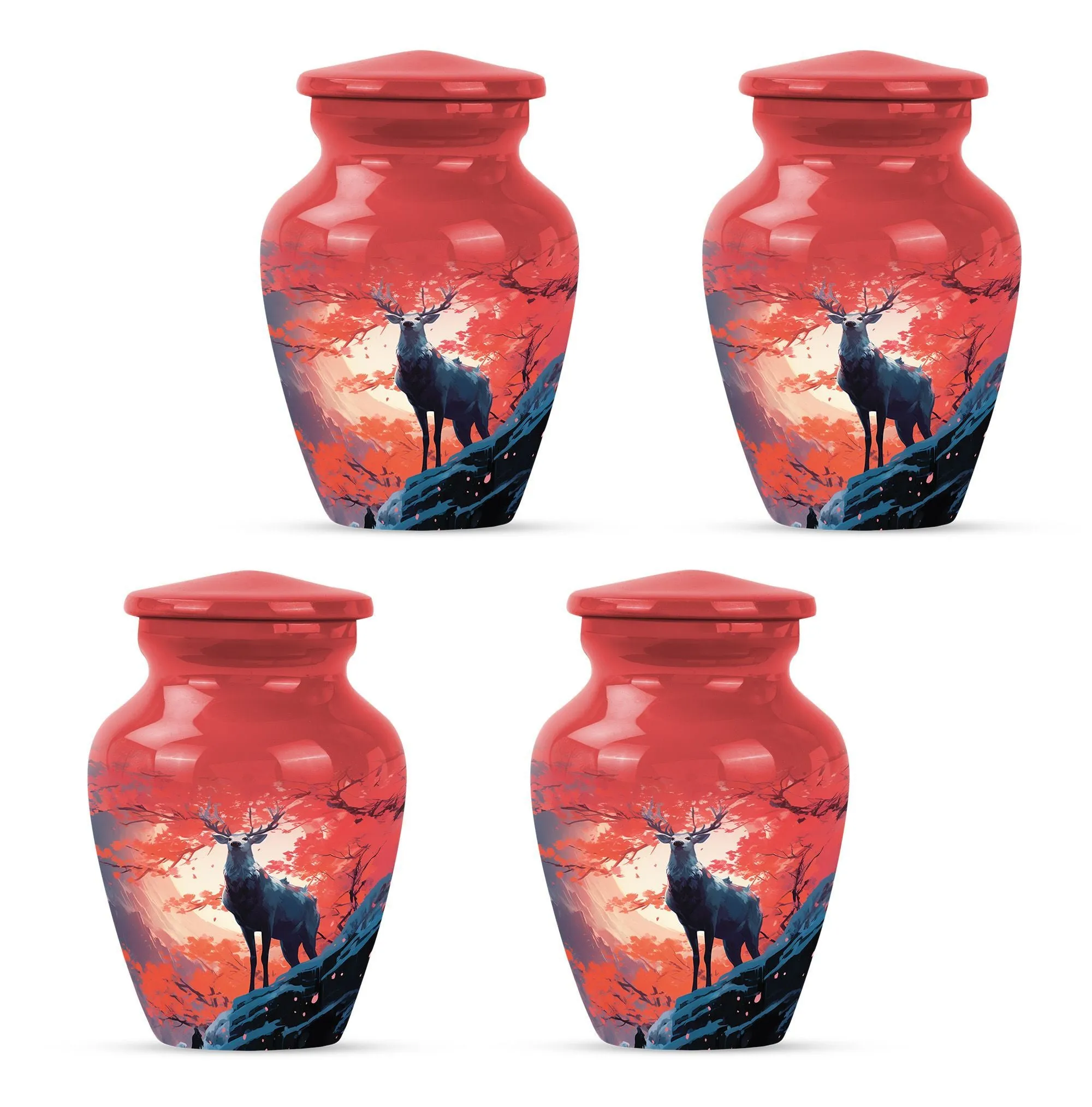 Deer Urn Tribute - Cremation Souvenir for Adult Male