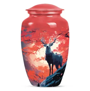 Deer Urn Tribute - Cremation Souvenir for Adult Male